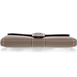 新品同様 デルボー ブリヨンチェーンウォレット AB0476ADW0AKSPA レザー グレージュ カーフ ショルダーバッグ 財布 0217【中古】DELVAUX