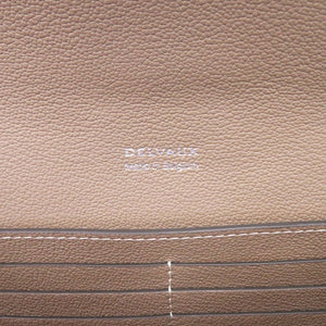 新品同様 デルボー ブリヨンチェーンウォレット AB0476ADW0AKSPA レザー グレージュ カーフ ショルダーバッグ 財布 0217【中古】DELVAUX