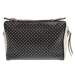 美品 トッズ レザー ブラウン ブラック 2WAY ハンドバッグ ショルダーバッグ 茶 黒 0219【中古】TOD’S