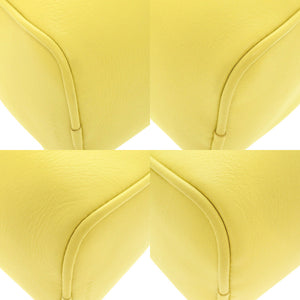 新品同様 ザ ロウ 90's BAG W1281 L95 レザー イエロー ハンドバッグ 黄 0220【中古】THE ROW