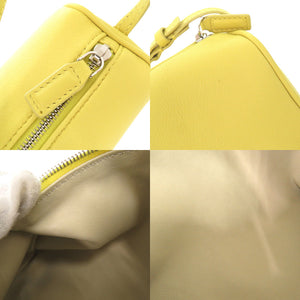 新品同様 ザ ロウ 90's BAG W1281 L95 レザー イエロー ハンドバッグ 黄 0220【中古】THE ROW