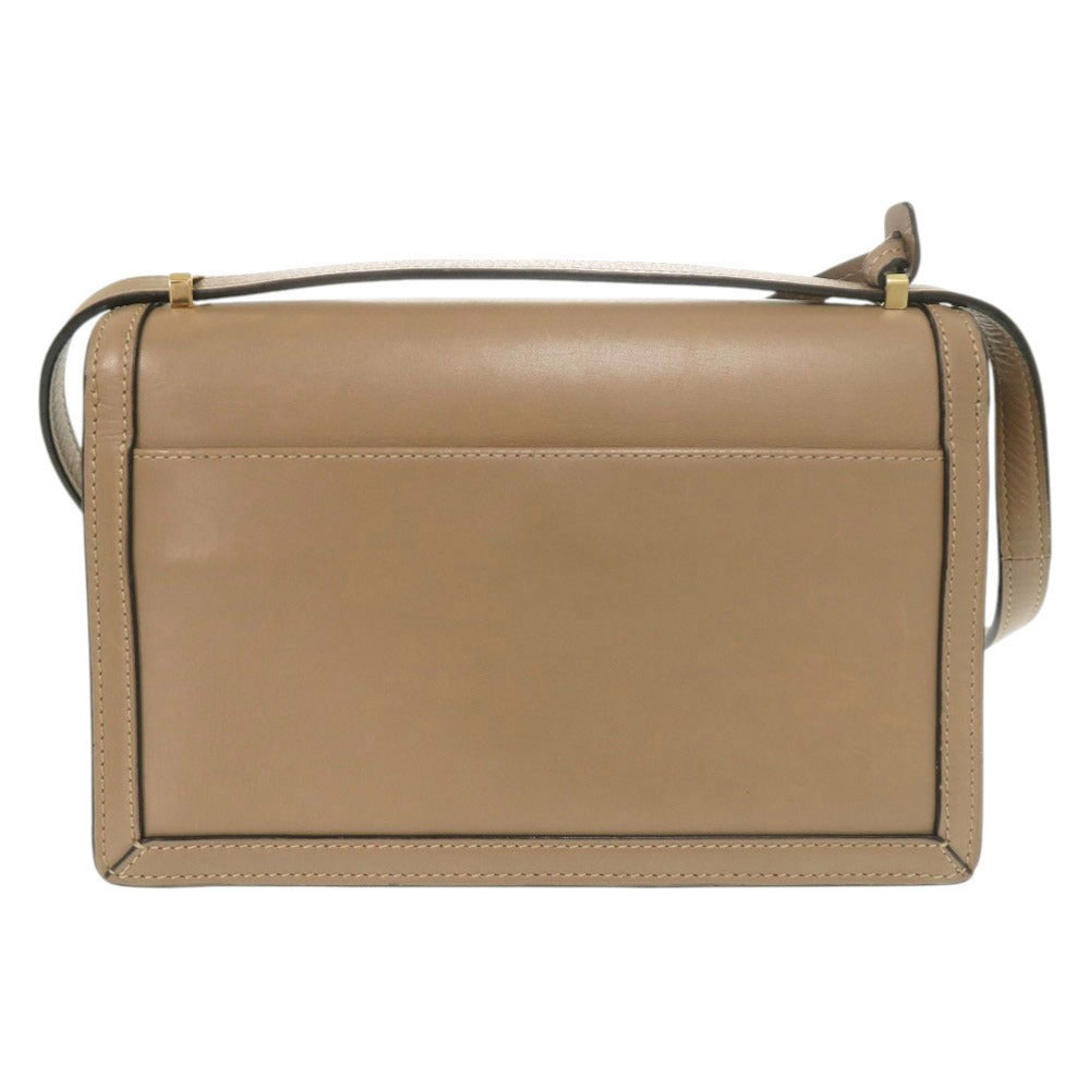 ロエベ バルセロナ レザー ベージュ ショルダーバッグ 0242【中古】LOEWE