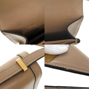 ロエベ バルセロナ レザー ベージュ ショルダーバッグ 0242【中古】LOEWE