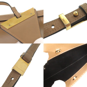 ロエベ バルセロナ レザー ベージュ ショルダーバッグ 0242【中古】LOEWE