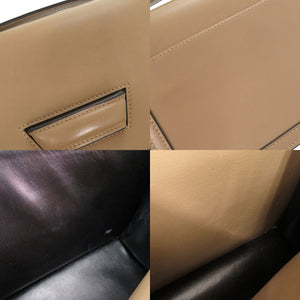 ロエベ バルセロナ レザー ベージュ ショルダーバッグ 0242【中古】LOEWE