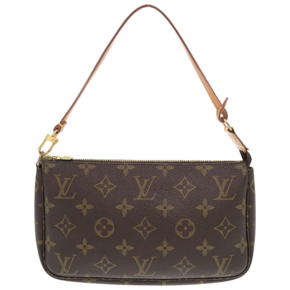 ルイ ヴィトン ポシェット アクセソワール モノグラム M51980 ブラウン ポーチ LV 0244【中古】LOUIS VUITTON