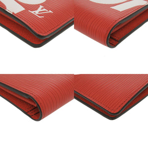 未使用 ルイ ヴィトン Supremeコラボ ポルトフォイユ ブラザ エピ M67719 エピレザー レッド 長財布 赤 LV 0249【中古】LOUIS VUITTON