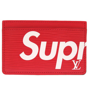 未使用 ルイ ヴィトン × シュプリーム ポルト カルト サーンプル エピ レッド M67712 カードケース パスケース 赤 LV 0250 【中古】 LOUIS VUITTON × Supreme