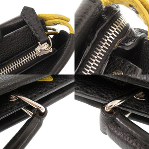 美品 フェンディ セレリア ピーカブー モンスター バグズアイ レザー ブラック 2WAY ハンドバッグ ショルダーバッグ 0268【中古】FENDI