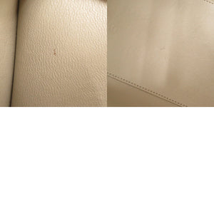 セリーヌ ラゲージ マイクロ レザー アイボリー ベージュ グレー ハンドバッグ 0272【中古】CELINE
