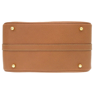 美品 グッチ バンブー 013 122 2491 レザー ブラウン 2WAY バニティバッグ 茶 0277【中古】GUCCI