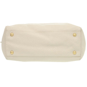 プラダ チェーンショルダー レザー ベージュ ショルダーバッグ 0284【中古】PRADA