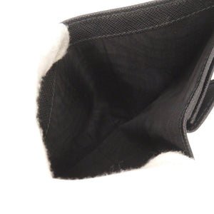 新品同様 プラダ サフィアーノ 1MV204 ブラック 二つ折り財布 黒 0291【中古】PRADA