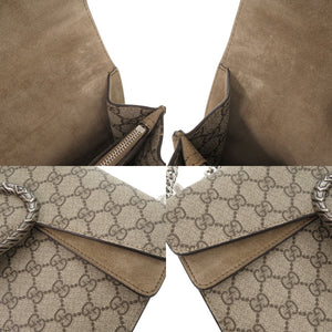 美品 グッチ ディオニュソス 400249 GGスプリーム ベージュ チェーンショルダーバッグ ショルダーバッグ 0342【中古】GUCCI