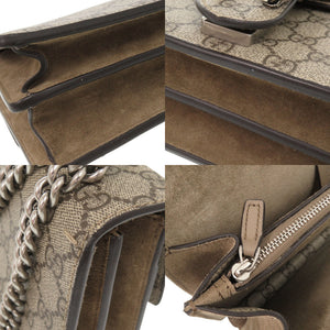 美品 グッチ ディオニュソス 400249 GGスプリーム ベージュ チェーンショルダーバッグ ショルダーバッグ 0342【中古】GUCCI