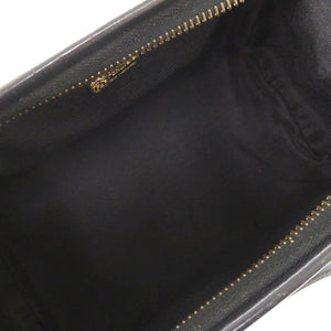 美品 フェンディ ペカン PVC レザー ブラウン系 ブラック ミニ ハンドバッグ ボストンバッグ 0343【中古】FENDI