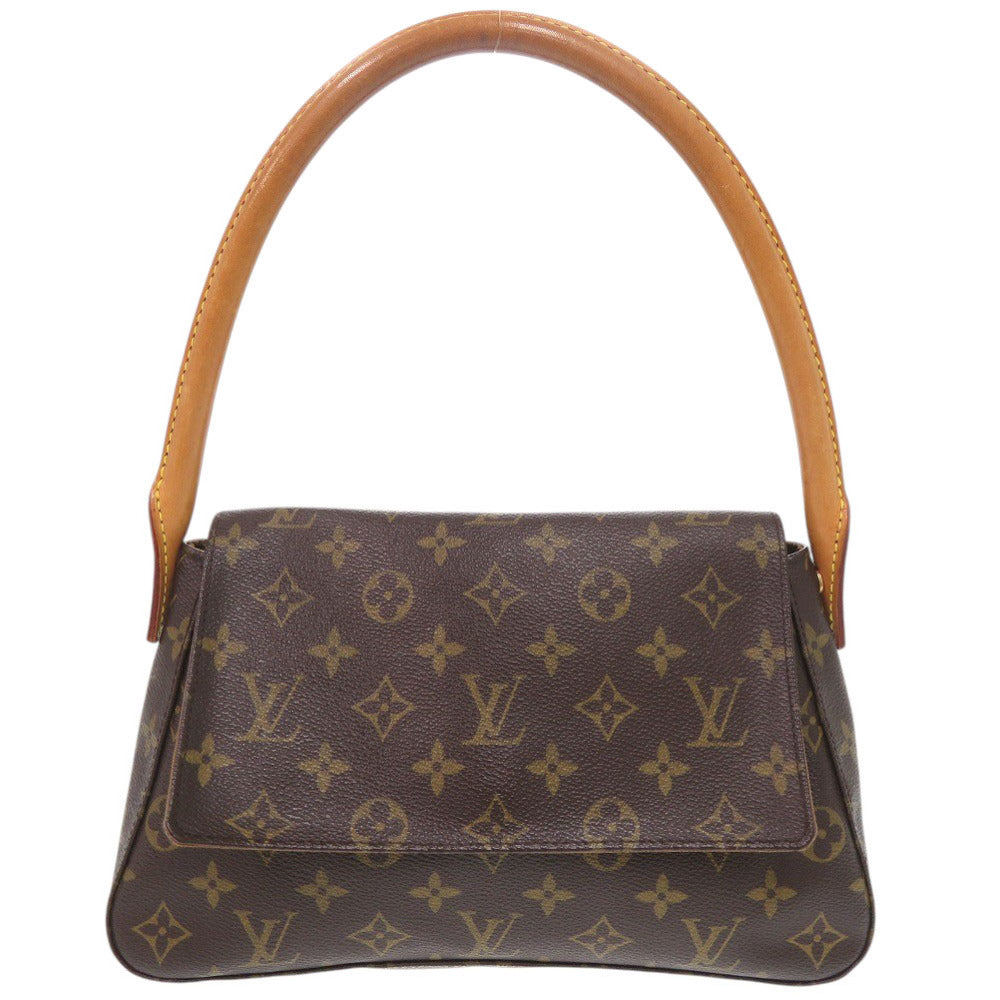 ルイ ヴィトン ミニルーピング モノグラム M51147 ブラウン ハンドバッグ LV 0347【中古】LOUIS VUITTON