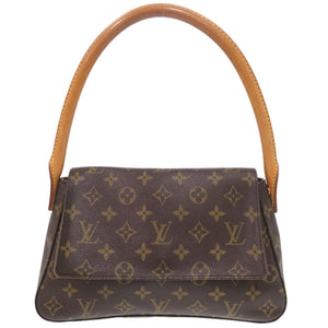 ルイ ヴィトン ミニルーピング モノグラム M51147 ブラウン ハンドバッグ LV 0347【中古】LOUIS VUITTON