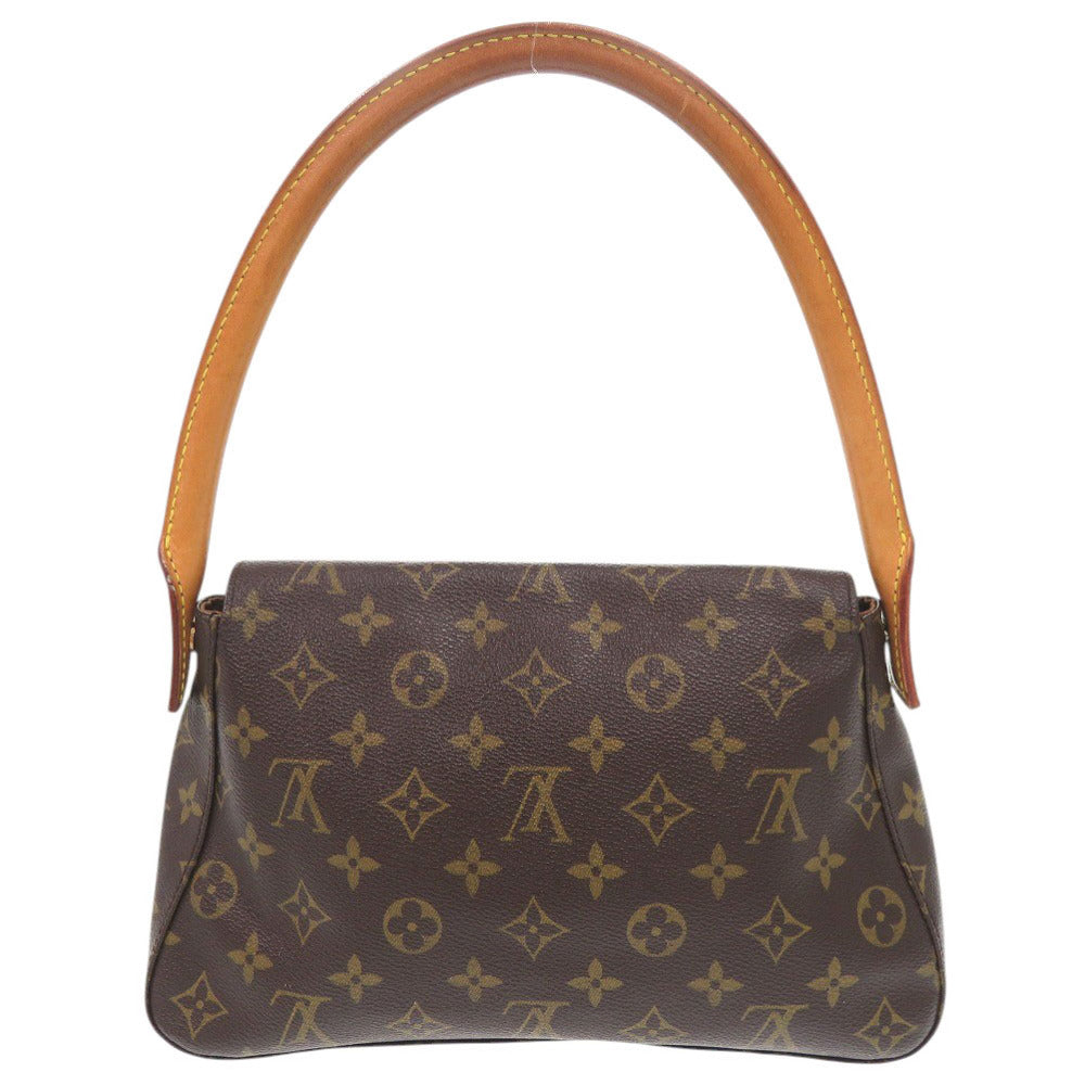 ルイ ヴィトン ミニルーピング モノグラム M51147 ブラウン ハンドバッグ LV 0347【中古】LOUIS VUITTON