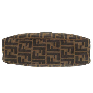 フェンディ ズッカ柄 キャンバス レザー ブラウン ショルダーバッグ ワンショルダーバッグ 0350【中古】FENDI