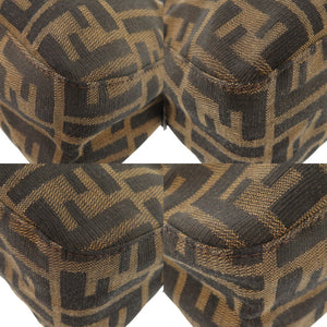 フェンディ ズッカ柄 キャンバス レザー ブラウン ショルダーバッグ ワンショルダーバッグ 0350【中古】FENDI