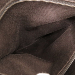 グッチ 113019 GGキャンバス レザー ベージュ ブラウン トートバッグ ハンドバッグ 0351【中古】GUCCI