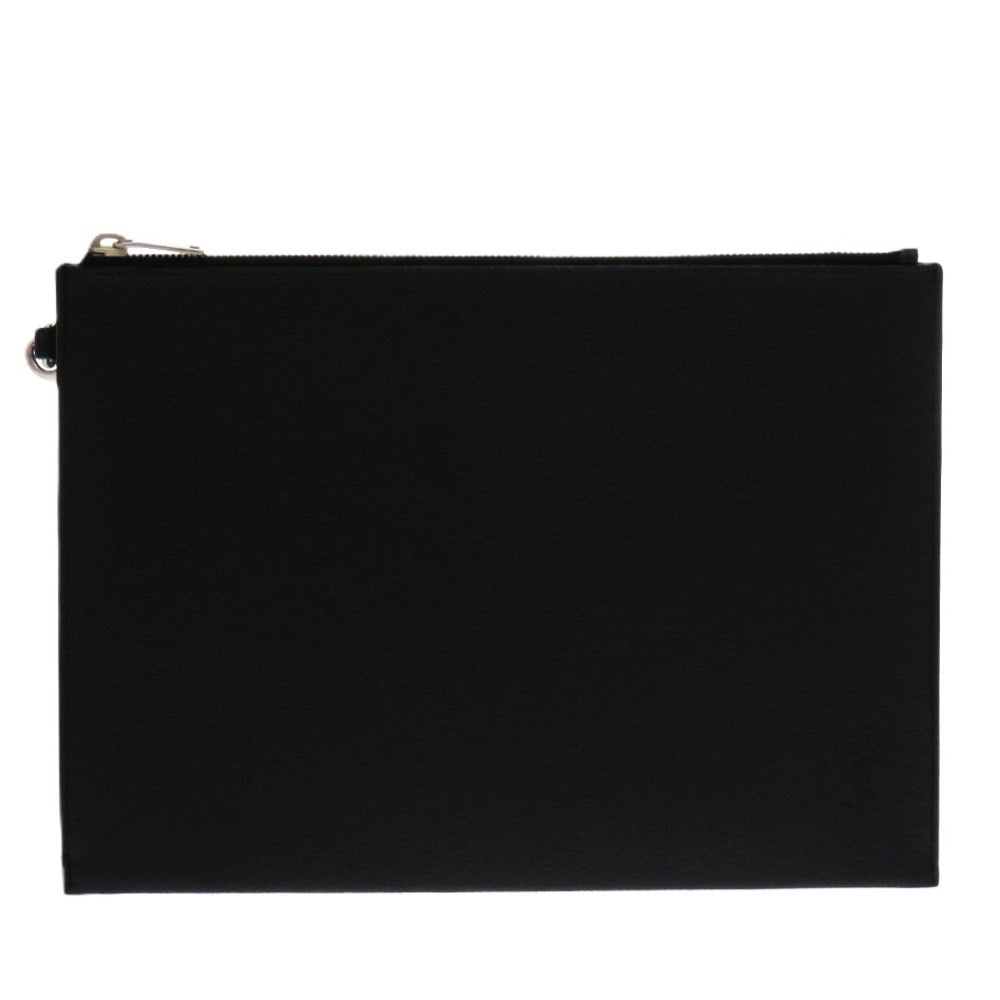 新品同様 イヴ サンローラン 530013 クラッチバッグ レザー ブラック 黒 ドキュメントケース 0358【中古】YVES SAINT LAURENT