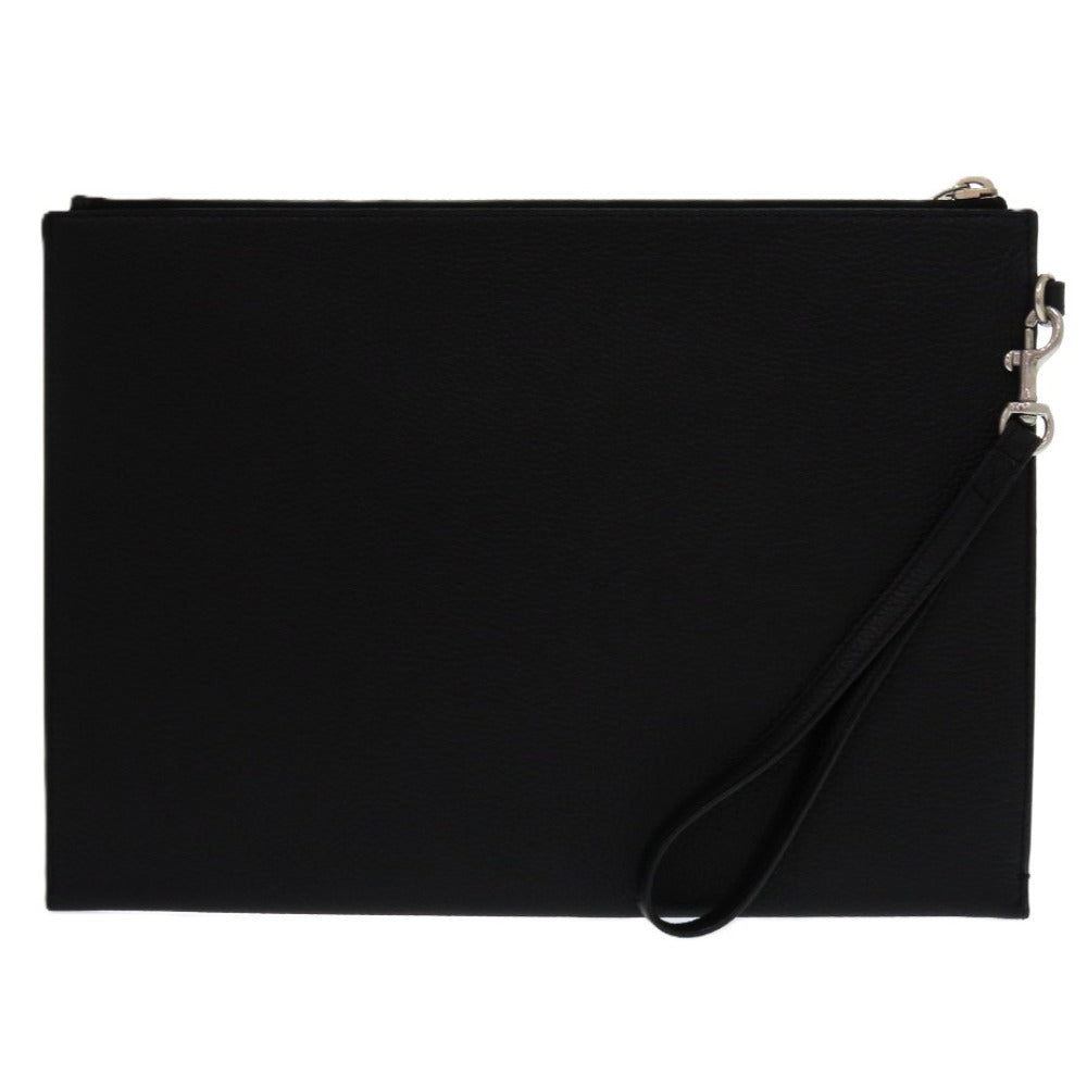 新品同様 イヴ サンローラン 530013 クラッチバッグ レザー ブラック 黒 ドキュメントケース 0358【中古】YVES SAINT LAURENT