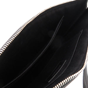 新品同様 イヴ サンローラン 530013 クラッチバッグ レザー ブラック 黒 ドキュメントケース 0358【中古】YVES SAINT LAURENT
