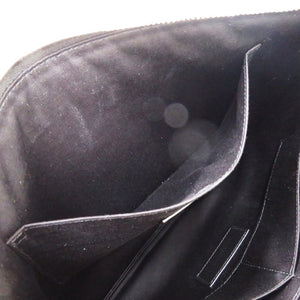 新品同様 イヴ サンローラン 530013 クラッチバッグ レザー ブラック 黒 ドキュメントケース 0358【中古】YVES SAINT LAURENT