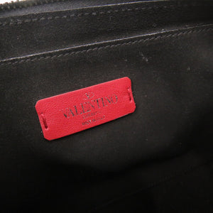 美品 ヴァレンティノ ガラヴァーニ レザー ブラック ショルダーバッグ 黒 0371【中古】Valentino Garavani