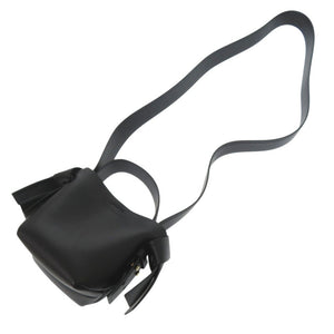 新品同様 アクネストゥディオズ マイクロ MUSUBI ムスビ ショルダーバッグ レザー ブラック 0373【中古】ACNE STUDIOS