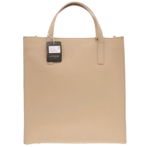 新品同様 ア テストーニ 2WAY レザー ベージュ トートバッグ 0390【中古】a.testoni
