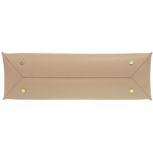 新品同様 ア テストーニ 2WAY レザー ベージュ トートバッグ 0390【中古】a.testoni