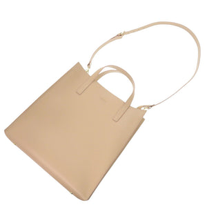 新品同様 ア テストーニ 2WAY レザー ベージュ トートバッグ 0390【中古】a.testoni