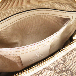 美品 グッチ GGスプリーム 233268 PVC GGスプリームキャンバス ブラウン 茶 ショルダーバッグ 0398【中古】GUCCI