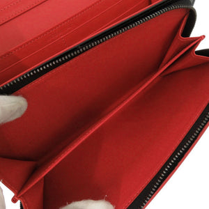 新品同様 クリスチャンルブタン レザー ブラック ショルダーウォレット 長財布 黒 0408【中古】Christian Louboutin