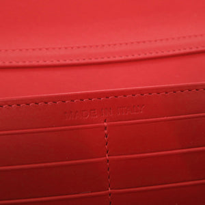 新品同様 クリスチャンルブタン レザー ブラック ショルダーウォレット 長財布 黒 0408【中古】Christian Louboutin