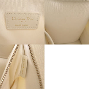 新品同様 クリスチャンディオール オブリーク ブックトート スモール キャンバス レザー ホワイト ゴールド 0416【中古】Christian Dior