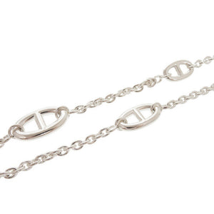 未使用品 エルメス ファランドール80 シェーヌダンクル シルバー925 ネックレス 0433【中古】HERMES