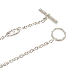 未使用品 エルメス ファランドール80 シェーヌダンクル シルバー925 ネックレス 0433【中古】HERMES