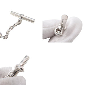 未使用品 エルメス ファランドール80 シェーヌダンクル シルバー925 ネックレス 0433【中古】HERMES