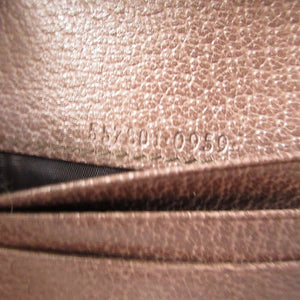 新品同様 グッチ ディズニーコラボ 三匹の子豚 557801 GGスプリーム レザー ベージュ ブラウン 茶 2つ折り財布 財布 0436【中古】GUCCI