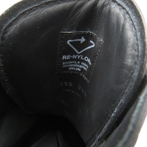 美品 プラダ モノリス Re-NYLON コンバットブーツ ナイロン レザー ブラック 0438【中古】PRADA