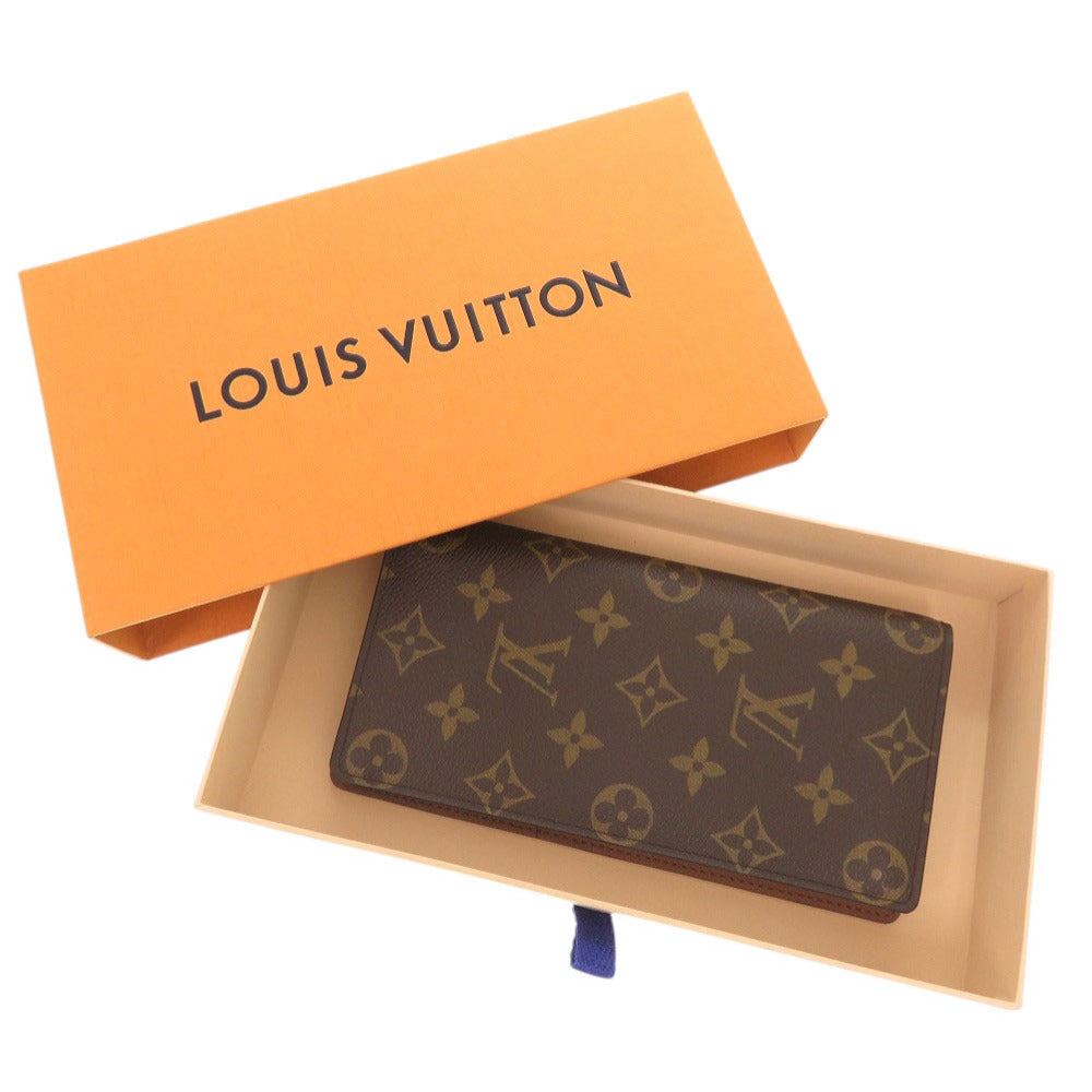 新品同様 ルイ ヴィトン ポルトフォイユ コロンブス モノグラム M60252 ブラウン 長財布 LV 0469【中古】LOUIS VUITTON