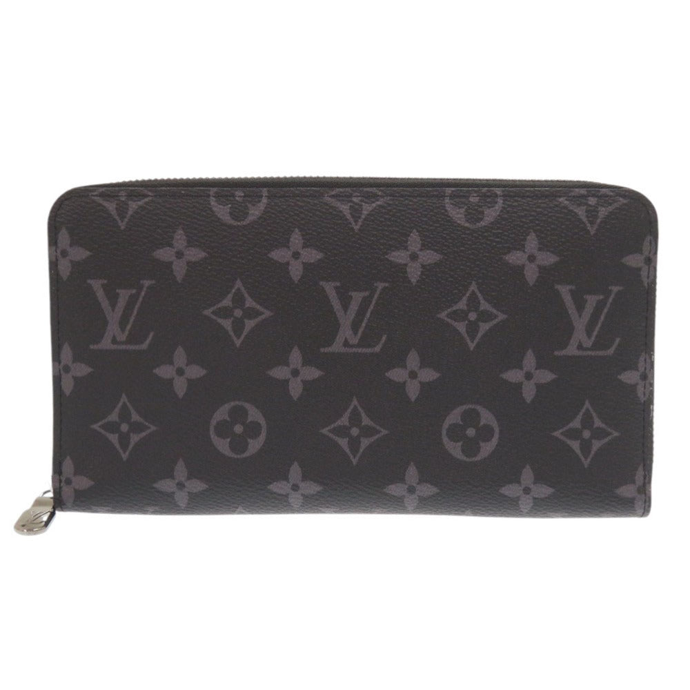 未使用品 ルイ ヴィトン ジッピー オーガナイザー NM モノグラムエクリプス M82081 ICチップ ブラック 長財布 黒 LV 0488【中古】LOUIS VUITTON メンズ