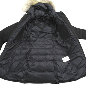 美品 カナダグース ロレッタ LORETTE PARKA 2090LB ダウンジャケット ダウン フェザー ブラック 0496【中古】CANADA GOOSE