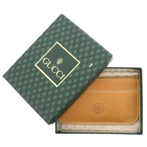 美品 グッチ 033 416 0751 レザー ブラウン コインケース 財布 茶 0499【中古】GUCCI