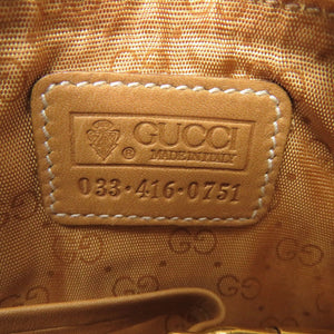 美品 グッチ 033 416 0751 レザー ブラウン コインケース 財布 茶 0499【中古】GUCCI