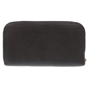 美品 クロエ パラティ レザー ブラック ラウンドファスナー 長財布 黒 0503【中古】Chloe